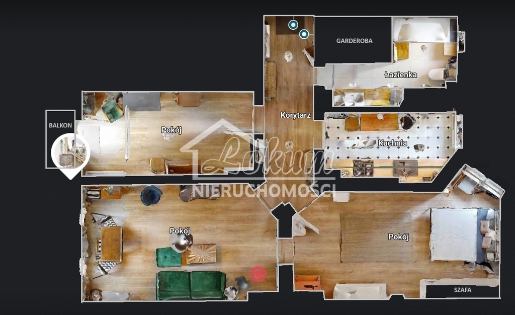 Mieszkanie 88&nbsp;m², Szczecin, ks. Piotra Ściegiennego - zdjęcie 2