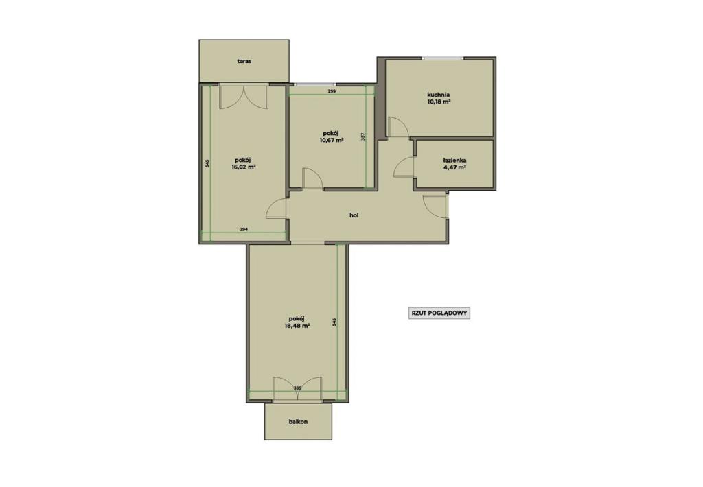Mieszkanie 71&nbsp;m², Kraków, Borkowska - zdjęcie 4