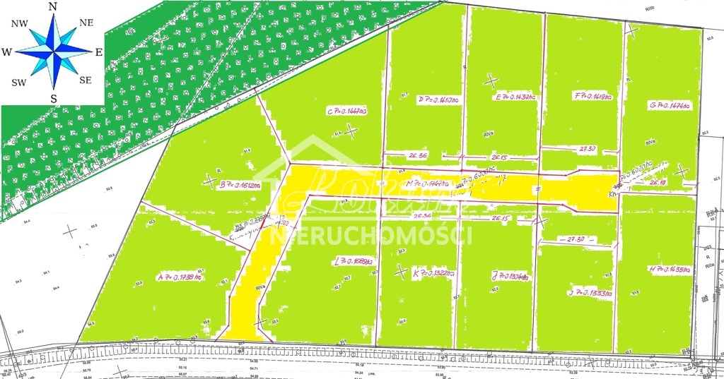 Działka budowlana 1332&nbsp;m², Siadło Górne - zdjęcie 1