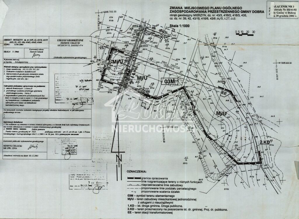 Działka budowlana 1170&nbsp;m², Mierzyn - zdjęcie 4