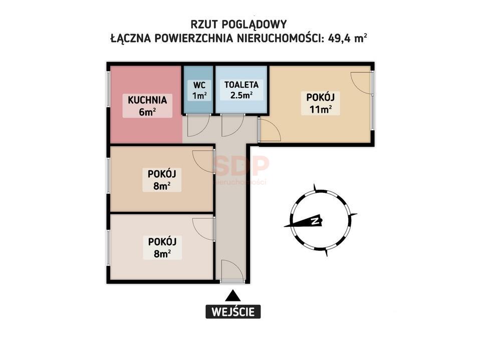 Mieszkanie 49 m², Wrocław, Stare Miasto, Czarnieckiego Stefana - zdjęcie 21