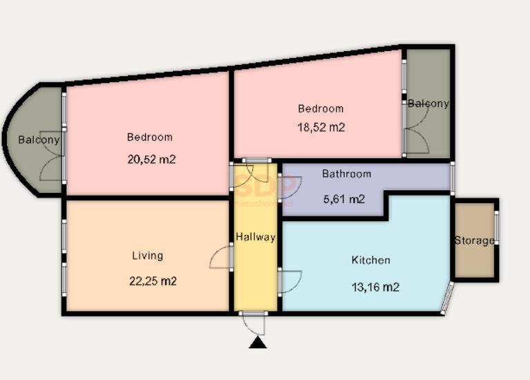 Mieszkanie 89&nbsp;m², Wrocław, Tomaszowska - zdjęcie 3