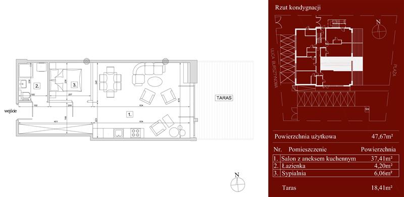 Mieszkanie 47&nbsp;m², Rewa, Bursztynowa - zdjęcie 14