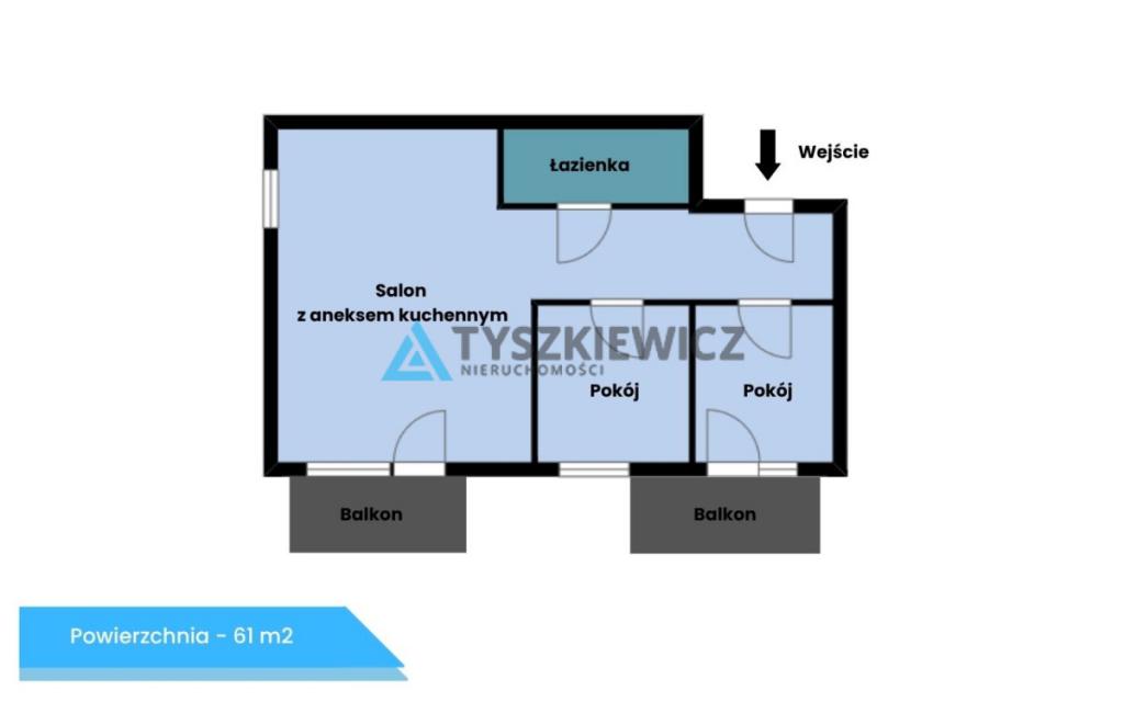 3 pokoje na Morenowym Wzgórzu,2 balkony - zdjęcie 2