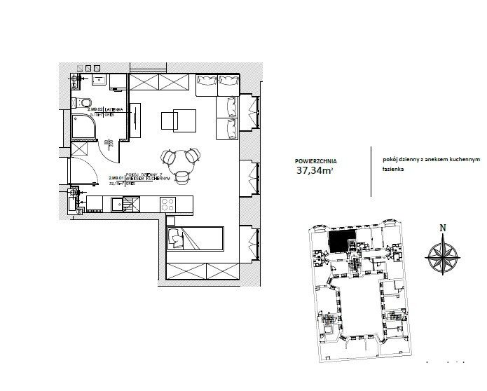 Mieszkanie 37&nbsp;m², Łódź - zdjęcie 11