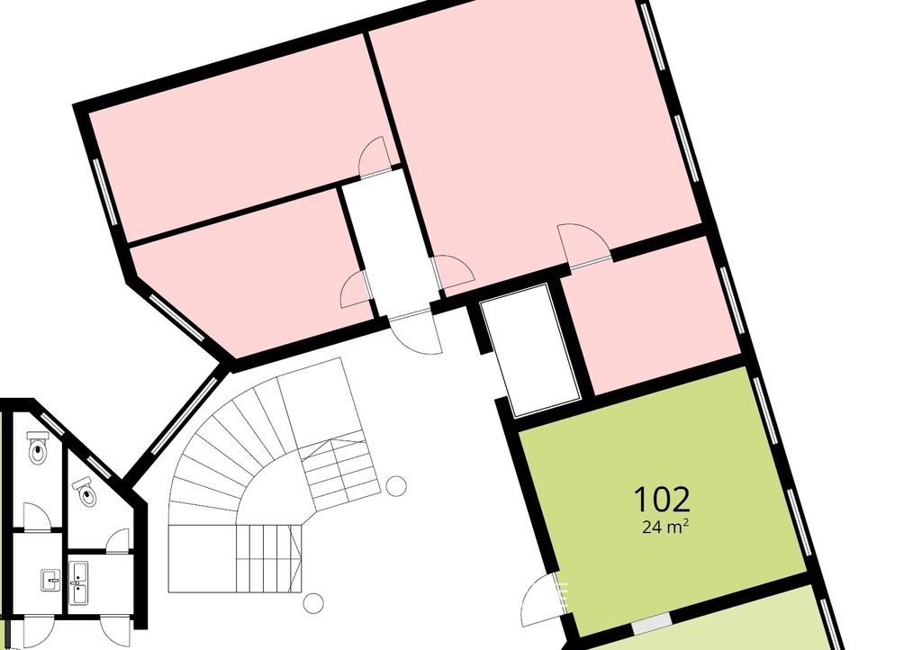 Lokal biurowy do wynajęcia, 24&nbsp;m², Kraków, Krowodrza, gen. Tadeusza Kościuszki - zdjęcie 1