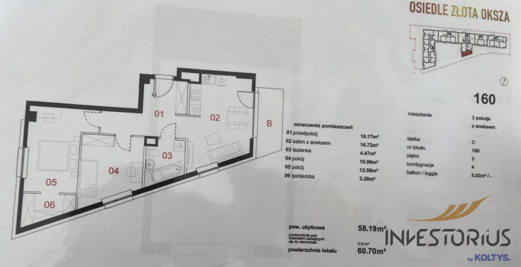 Ursus/Apartamentowiec Złota Oksza/3 Pokoje/60m2 - zdjęcie 9