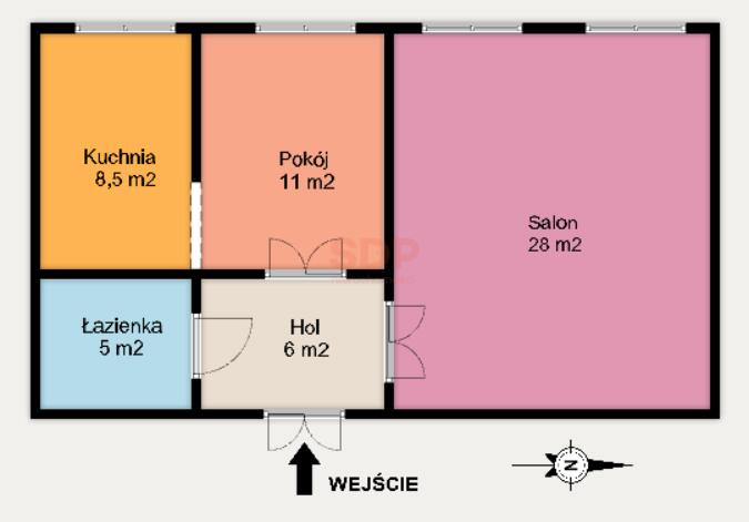 Mieszkanie 58 m², Łódź, Śródmieście, Wierzbowa - zdjęcie 8