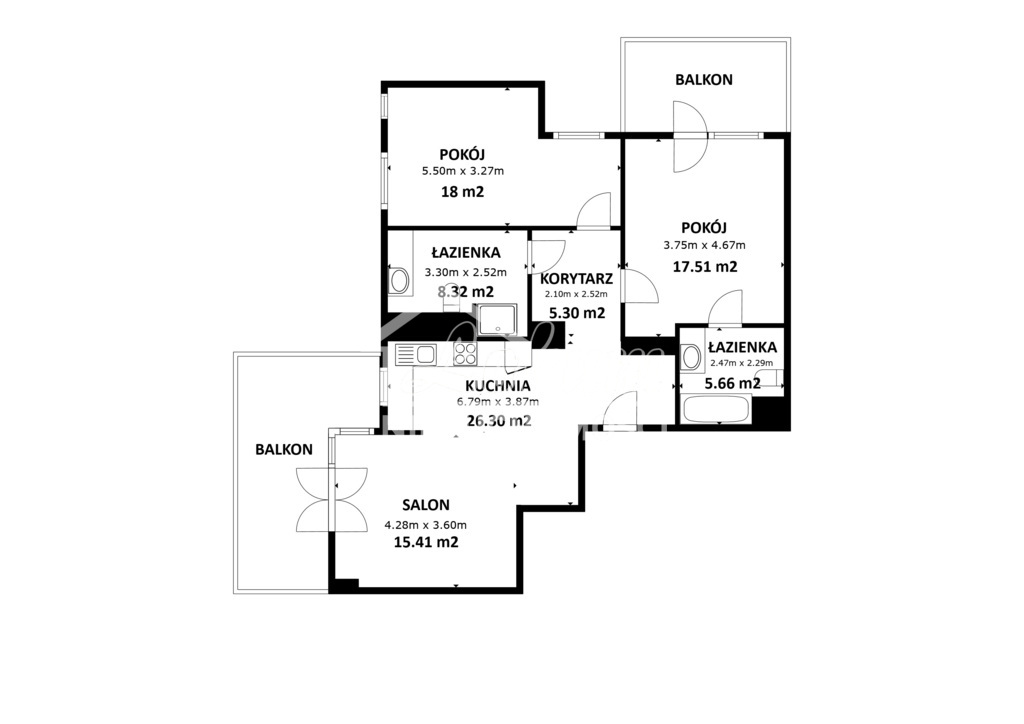 Mieszkanie 80,53&nbsp;m², Międzyzdroje, Gryfa Pomorskiego - zdjęcie 19