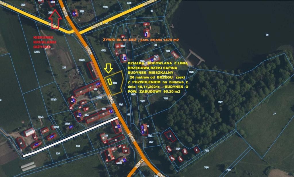 Działka budowlana 1497&nbsp;m², Kruklanki - zdjęcie 2
