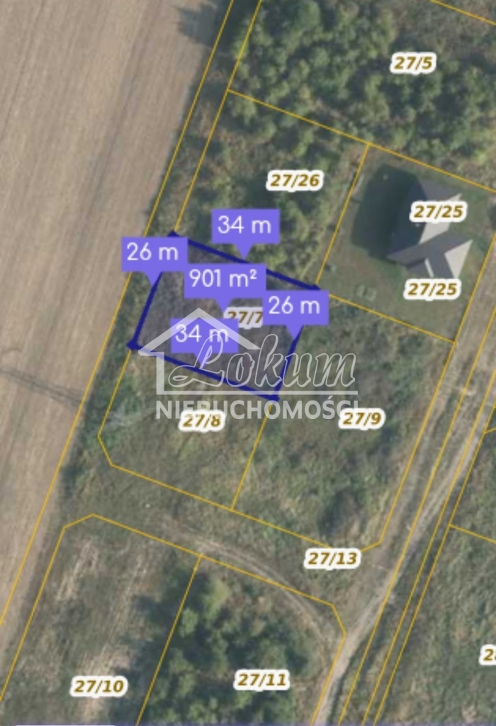 Działka budowlana 900 m², Mierzyn - zdjęcie 1