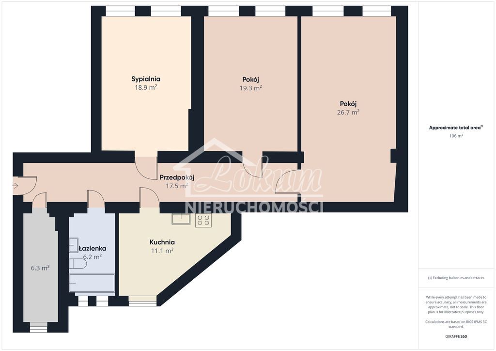 Mieszkanie 103,6&nbsp;m², Szczecin, Śródmieście, Bolesława Krzywoustego - zdjęcie 11