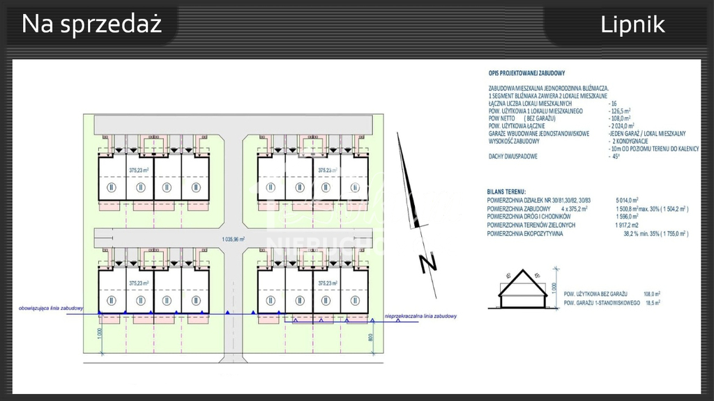 Działka budowlana 5014&nbsp;m², Lipnik - zdjęcie 1