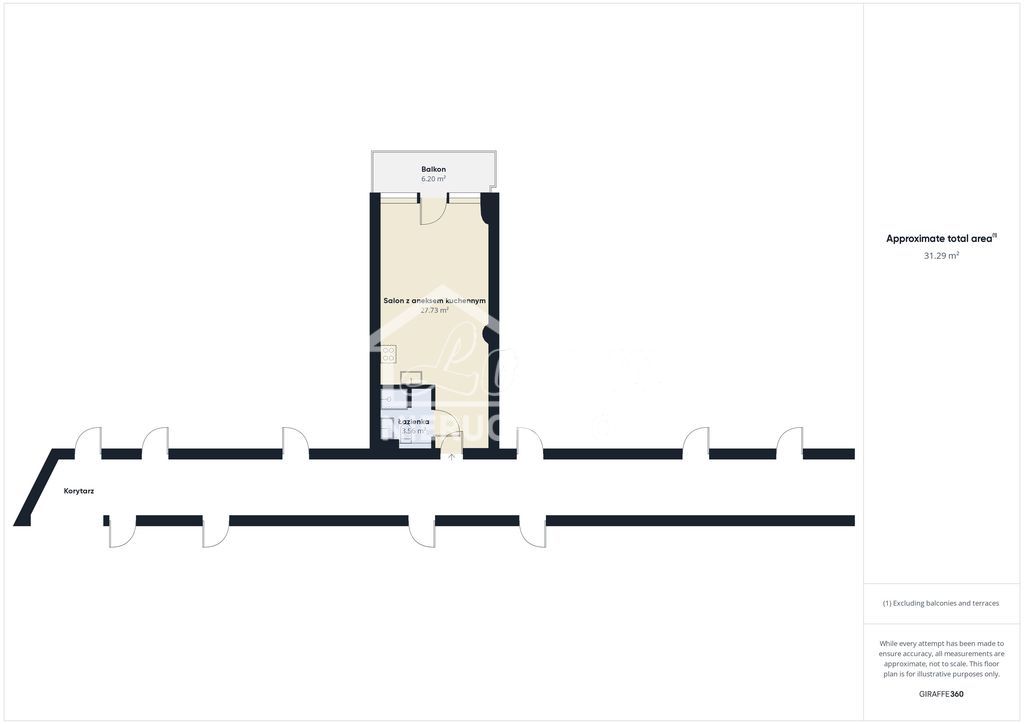 Mieszkanie 30,89 m², Szczecin - zdjęcie 2