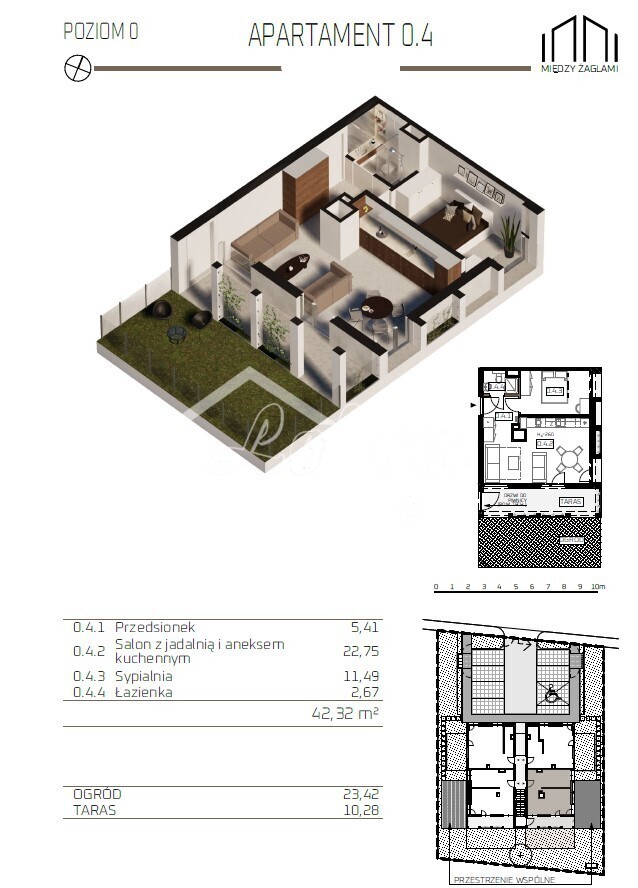 Mieszkanie 42,56&nbsp;m², Niechorze, Żeglarska - zdjęcie 15