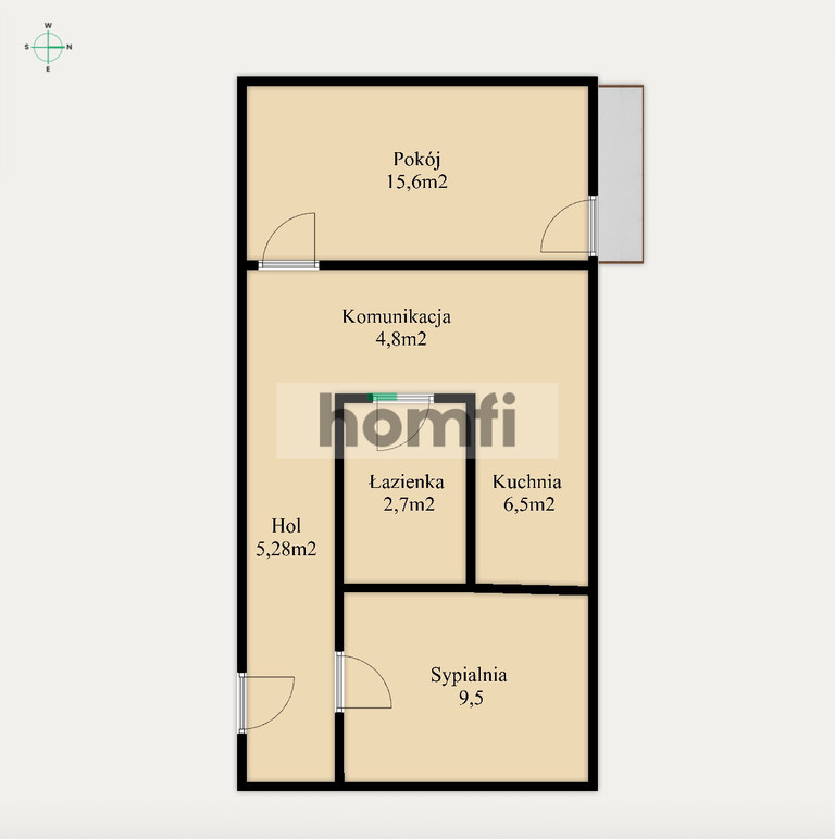 Mieszkanie 47,98 m², Łódź, Górna, Zofii Nałkowskiej - zdjęcie 14