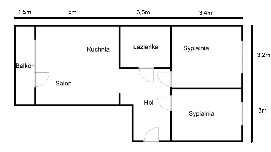 Mieszkanie 56,26 m², Kraków, Dębniki, prof. Michała Bobrzyńskiego - zdjęcie 18