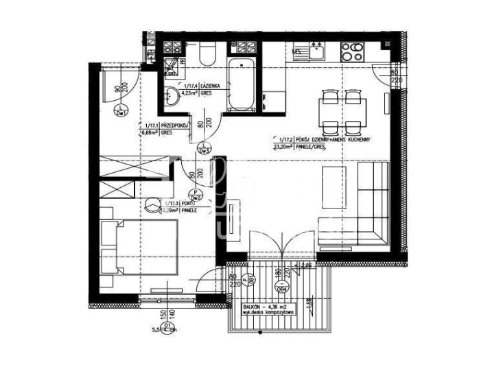 Mieszkanie 44,4&nbsp;m², Dziwnów - zdjęcie 2