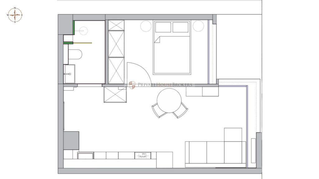 Mieszkanie 33,73&nbsp;m², Kraków, Czyżyny, Nowohucka - zdjęcie 11