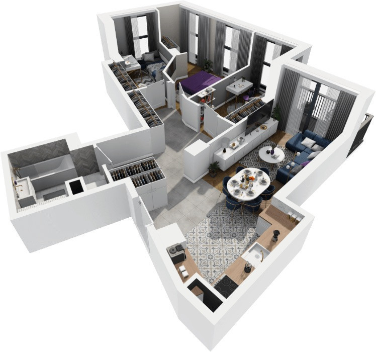 Mieszkanie 66,9 m², Gdańsk, Siedlce, Kartuska - zdjęcie 6