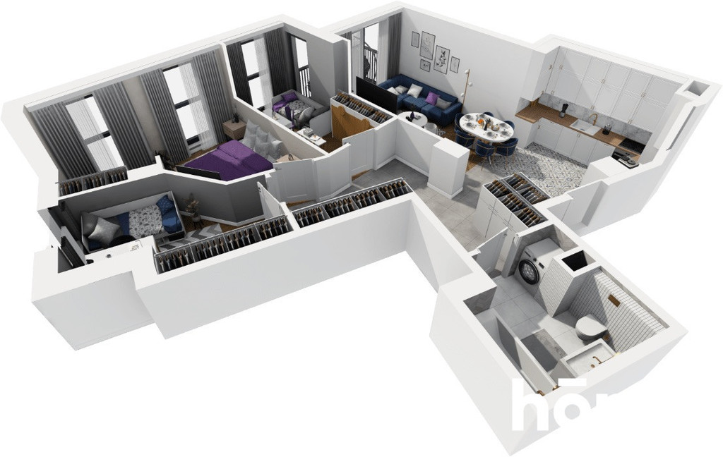 Mieszkanie 66,9 m², Gdańsk, Siedlce, Kartuska - zdjęcie 8