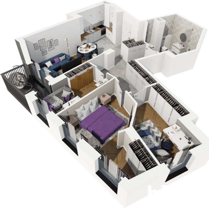 Mieszkanie 66,9 m², Gdańsk, Siedlce, Kartuska - zdjęcie 5
