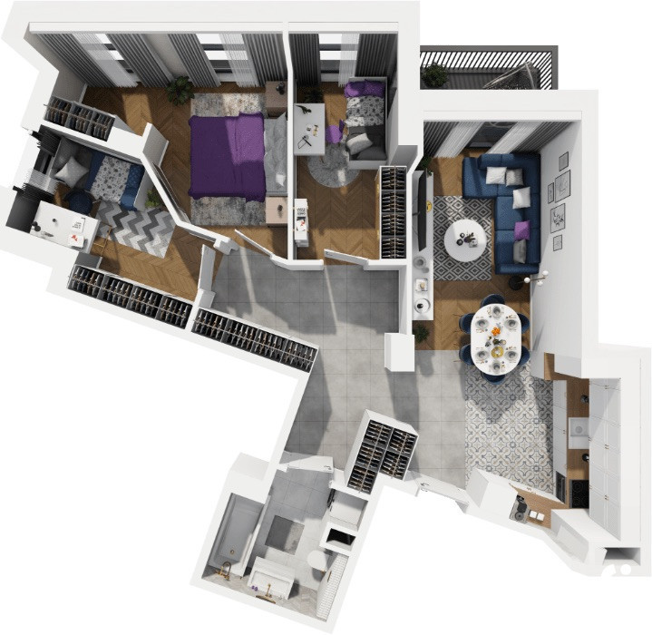 Mieszkanie 66,9 m², Gdańsk, Siedlce, Kartuska - zdjęcie 7