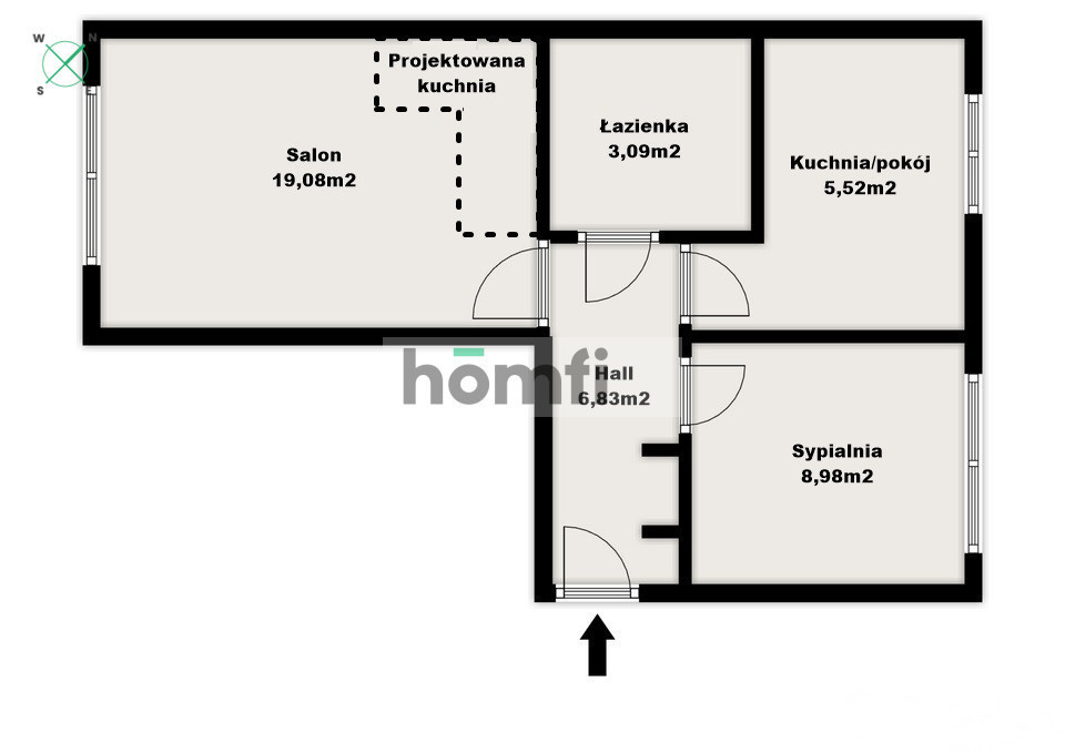Mieszkanie 43,5&nbsp;m², Rzeszów, Króla Stanisława Augusta, Krakowska - zdjęcie 7
