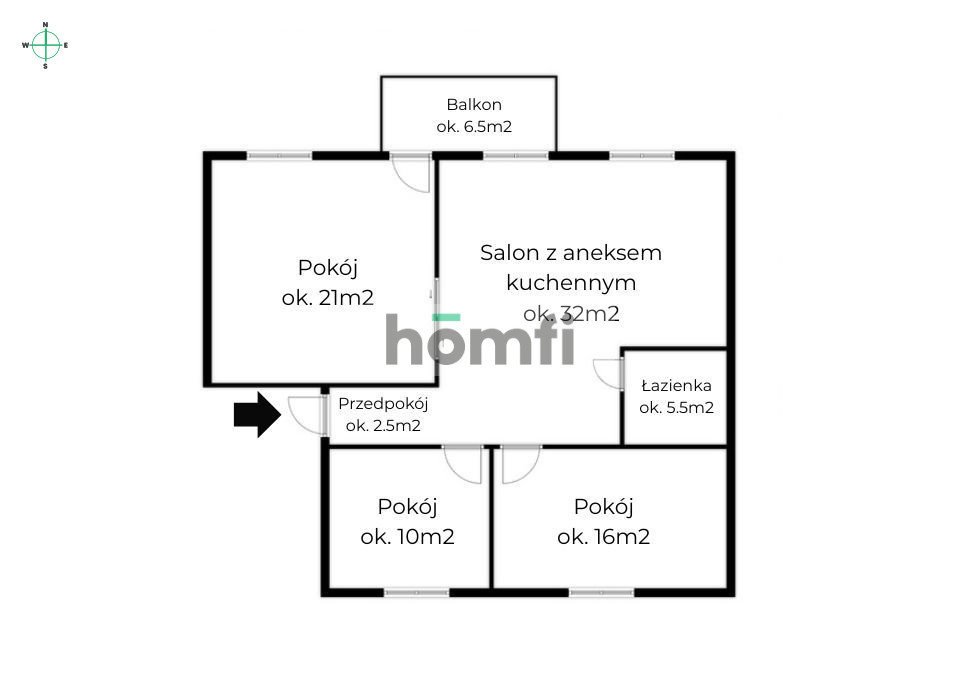 Mieszkanie 88&nbsp;m², Gdańsk, Orunia, Platynowa - zdjęcie 19