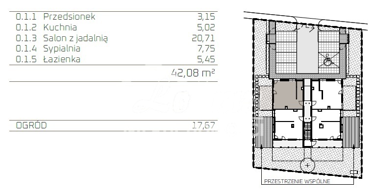 Mieszkanie 42,08&nbsp;m², Niechorze, Żeglarska - zdjęcie 5