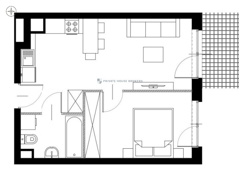 Mieszkanie 35,77 m², Kraków, Podgórze, Rydlówka - zdjęcie 4