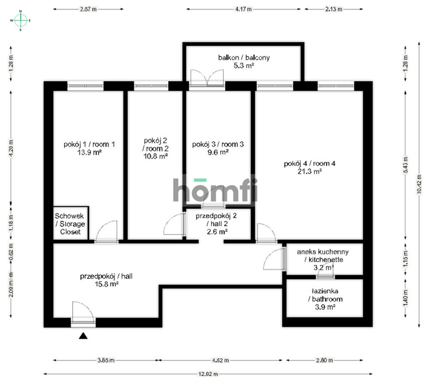 Mieszkanie 86,36&nbsp;m², Wrocław, Krzyki, Powstańców Śląskich - zdjęcie 19