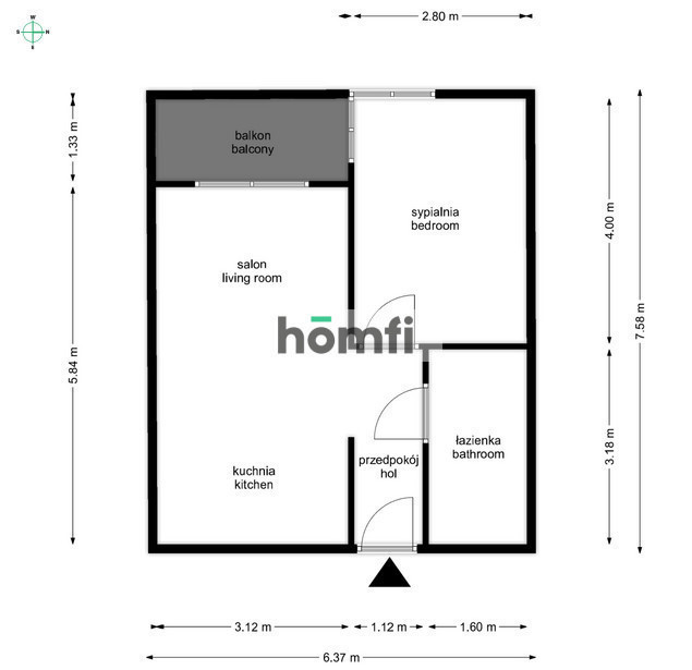 Mieszkanie 40,86 m², Katowice, Koszutka, Aleja Wojciecha Korfantego - zdjęcie 7