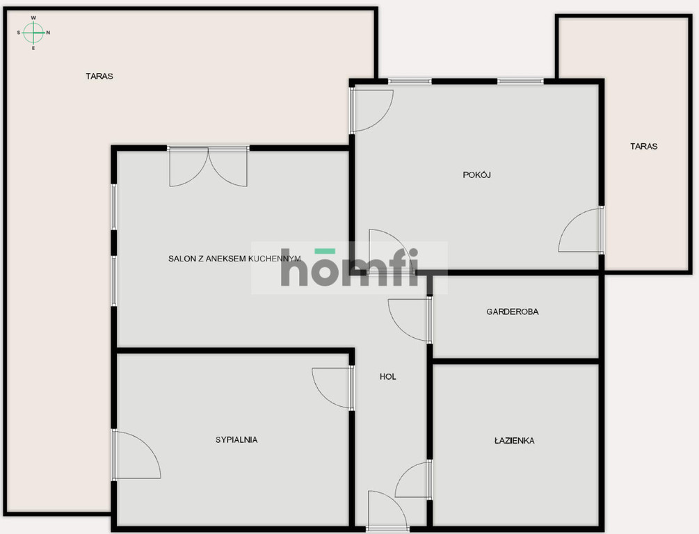 Mieszkanie 59,35&nbsp;m², Rzeszów, Dąbrowskiego, Hetmańska - zdjęcie 13