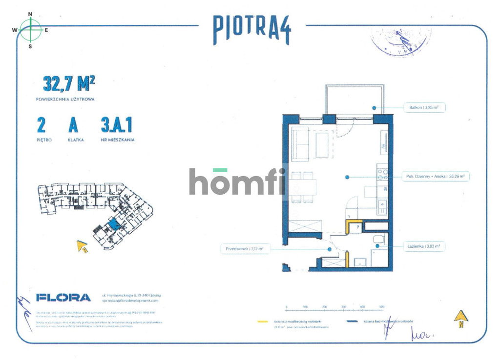 Mieszkanie 32,7 m², Gdynia, Śródmieście, św. Piotra - zdjęcie 5