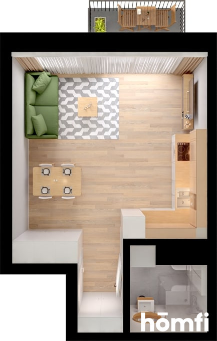 Mieszkanie 32,7 m², Gdynia, Śródmieście, św. Piotra - zdjęcie 4