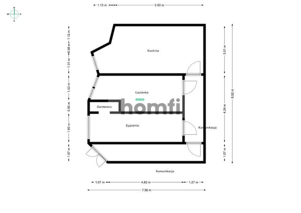 Mieszkanie 55,4 m², Poznań, Mikołaja Kopernika - zdjęcie 11
