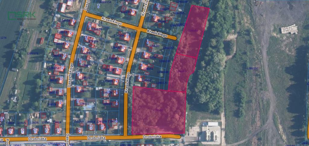 Działka inwestycyjna 9244 m², Brzeszcze, Krasickiego i Drobniaka - zdjęcie 1