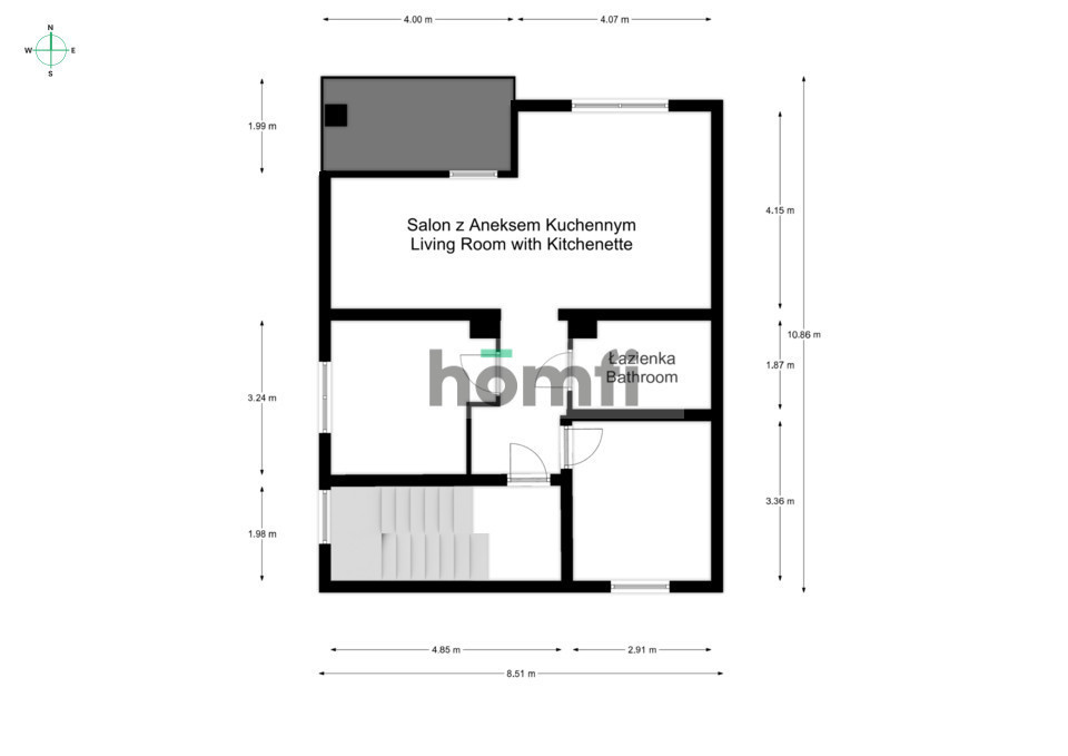 Mieszkanie 55&nbsp;m², Rybnik, Niedobczyce, Bolesława Krzywoustego - zdjęcie 8