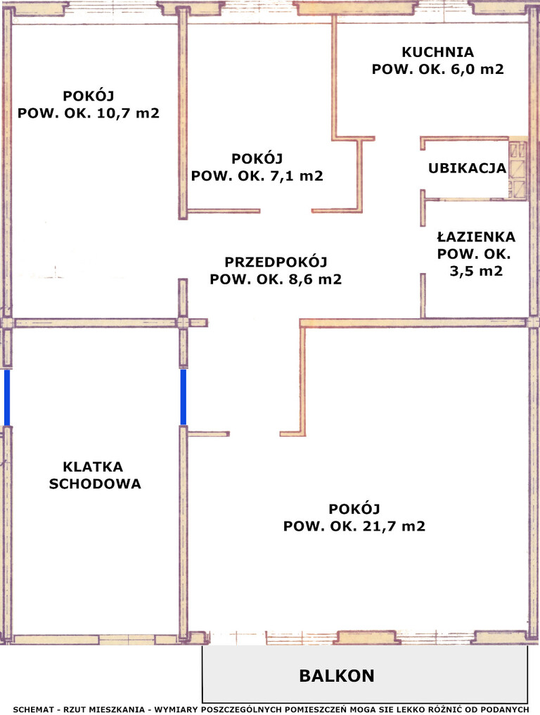 Mieszkanie 60,05&nbsp;m², Lublin, LSM, Pana Balcera - zdjęcie 14