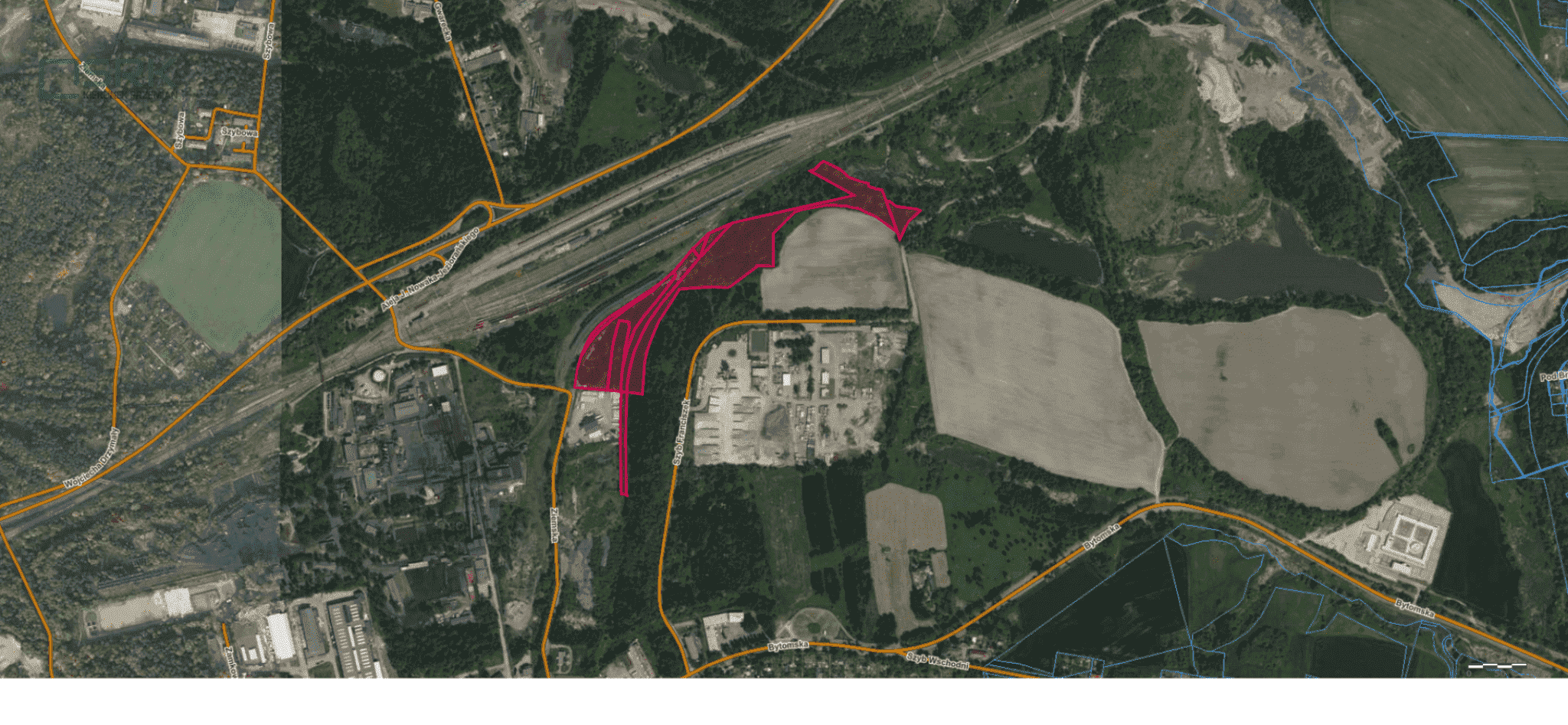 Działka inwestycyjna 4,79 ha, Zabrze, Ziemska - zdjęcie 1