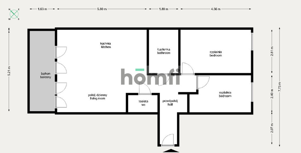 Mieszkanie 70,4 m², Kraków, Prokocim-Bieżanów, Górników - zdjęcie 19