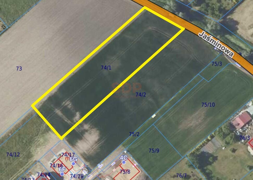 Działka budowlana 3818&nbsp;m², Siechnice, Jaśminowa - zdjęcie 1