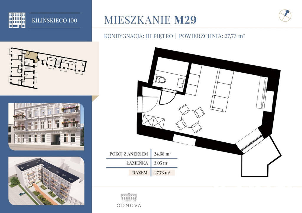 Mieszkanie 28,89 m², Łódź - zdjęcie 2