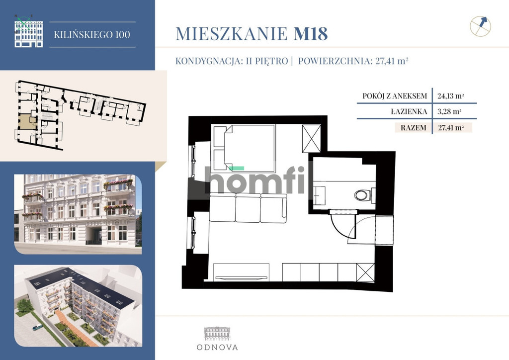 Mieszkanie 27,41 m², Łódź, Śródmieście, Jana Kilińskiego - zdjęcie 14