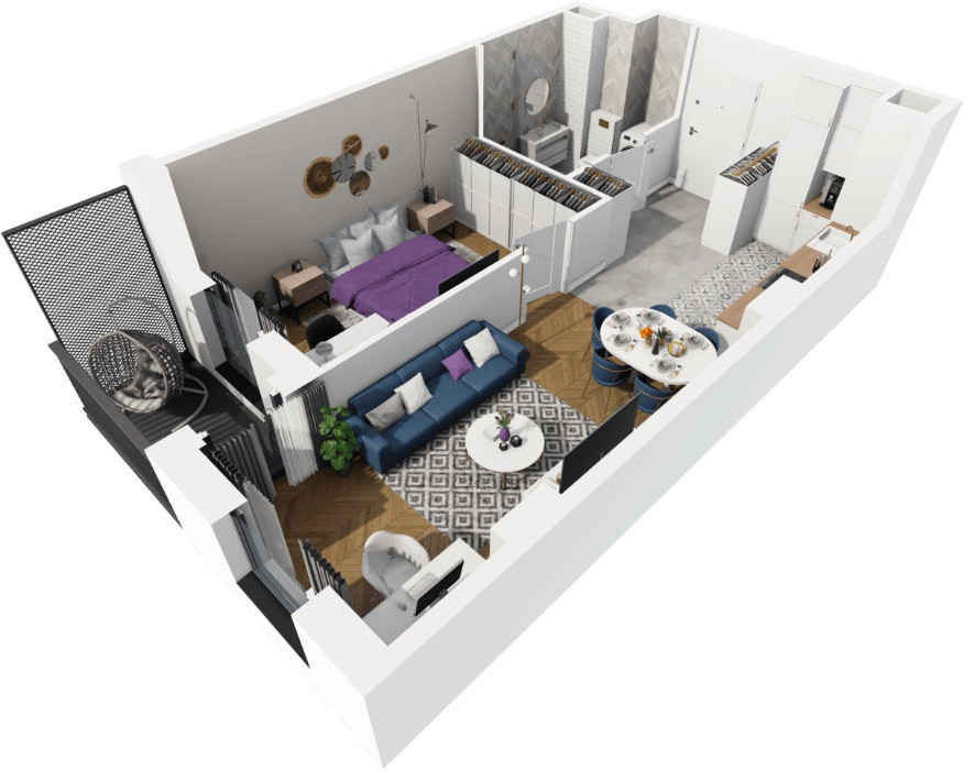 Mieszkanie 42,77 m², Gdańsk, Siedlce, Kartuska - zdjęcie 5