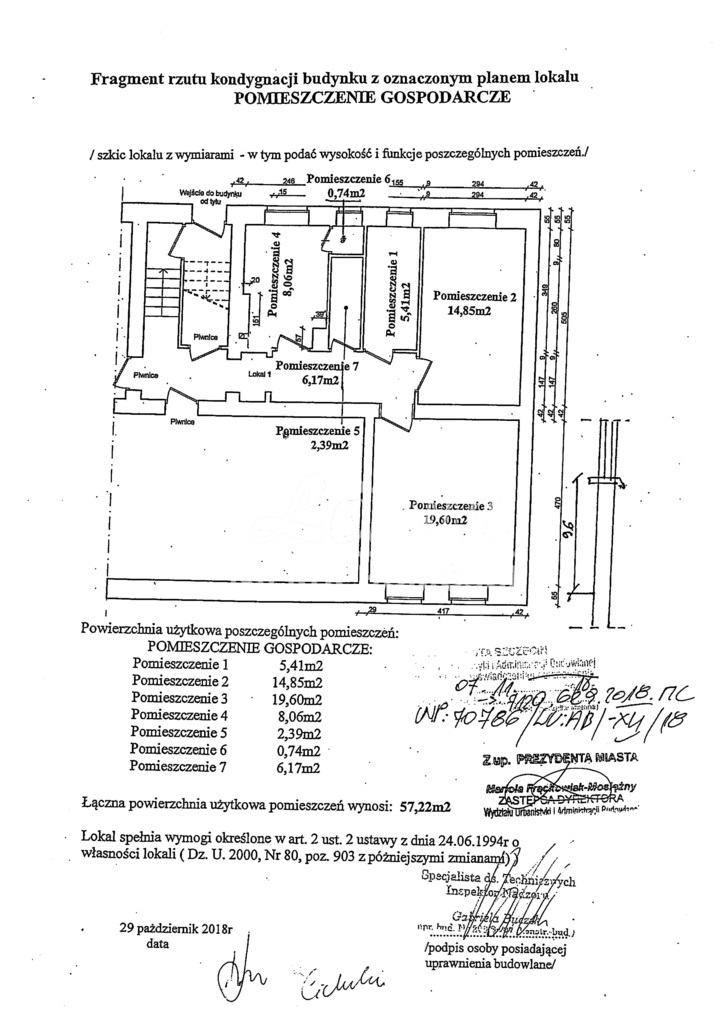 Lokal usługowy na sprzedaż, 57,22&nbsp;m², Szczecin - zdjęcie 14