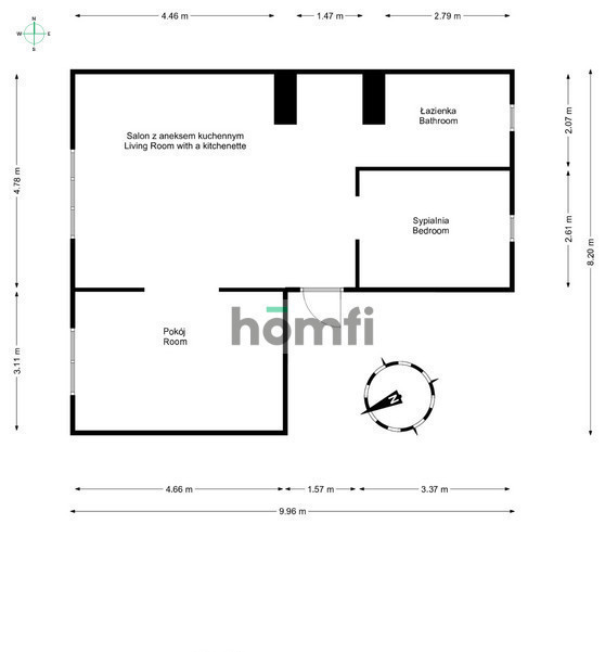 Mieszkanie 60,6 m², Wrocław, Fabryczna, Leopolda Tyrmanda - zdjęcie 19