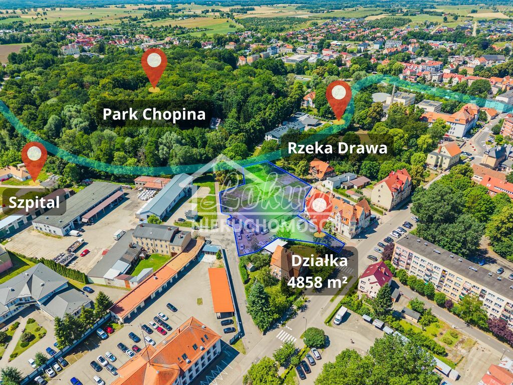 Działka budowlana 4858 m², Drawsko Pomorskie, Obrońców Westerplatte - zdjęcie 1