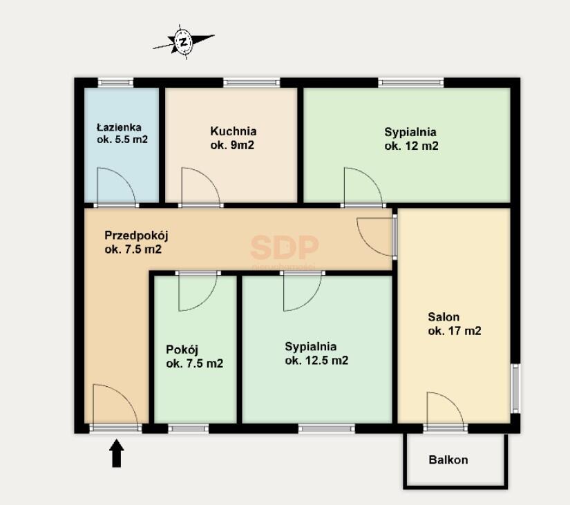 Mieszkanie 71 m², Wrocław, Spółdzielcza - zdjęcie 17
